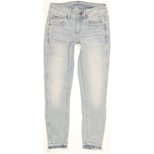 G-Star Lynn Women Blue Skinny Slim Stretch Jeans W28 L30