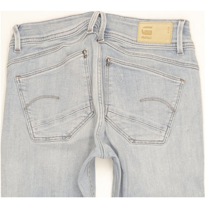 G-Star Lynn Women Blue Skinny Slim Stretch Jeans W28 L30