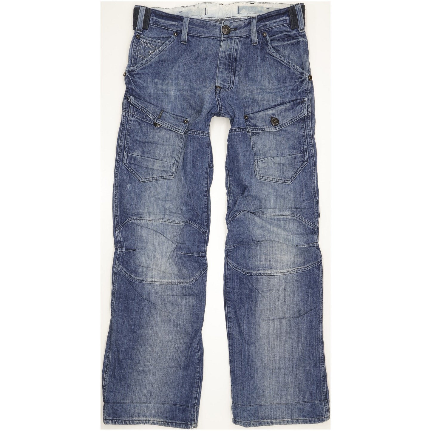 G-Star Storm Elwood Men Blue Straight Regular Jeans W33 L34