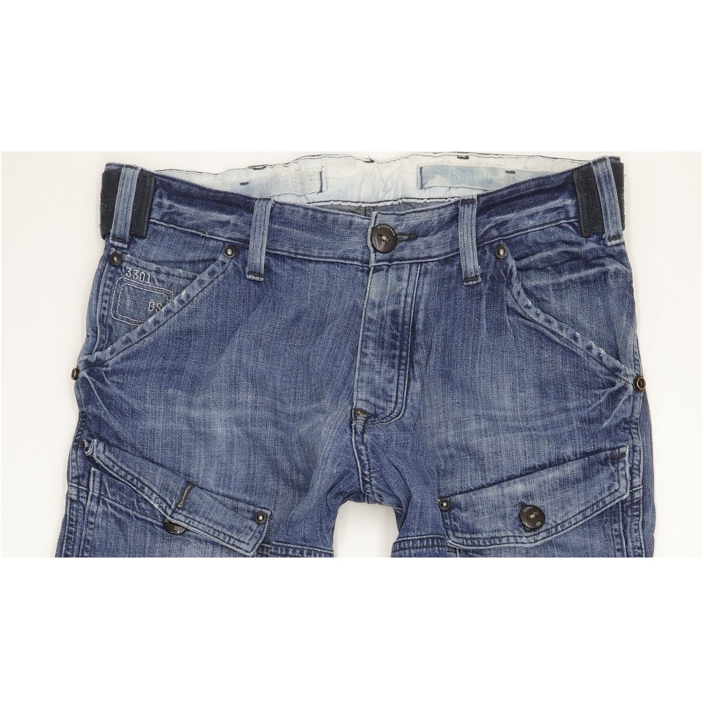 G-Star Storm Elwood Men Blue Straight Regular Jeans W33 L34