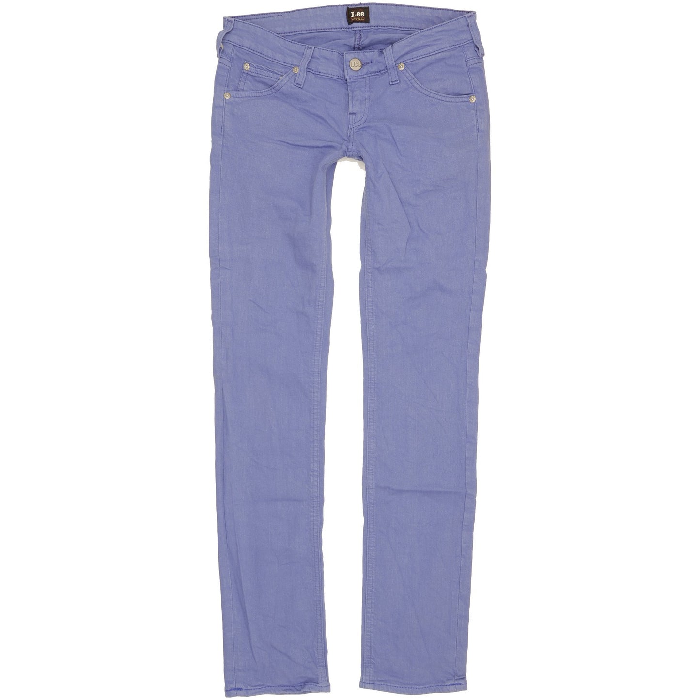 Lee Lynn Women Purple Straight Slim Stretch Jeans W27 L32