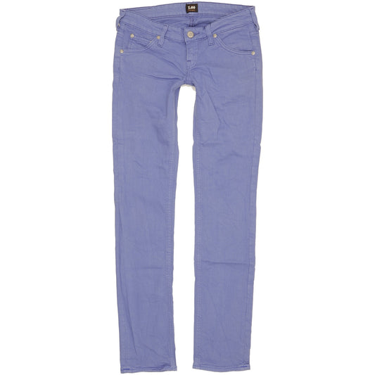 Lee Lynn Women Purple Straight Slim Stretch Jeans W27 L32