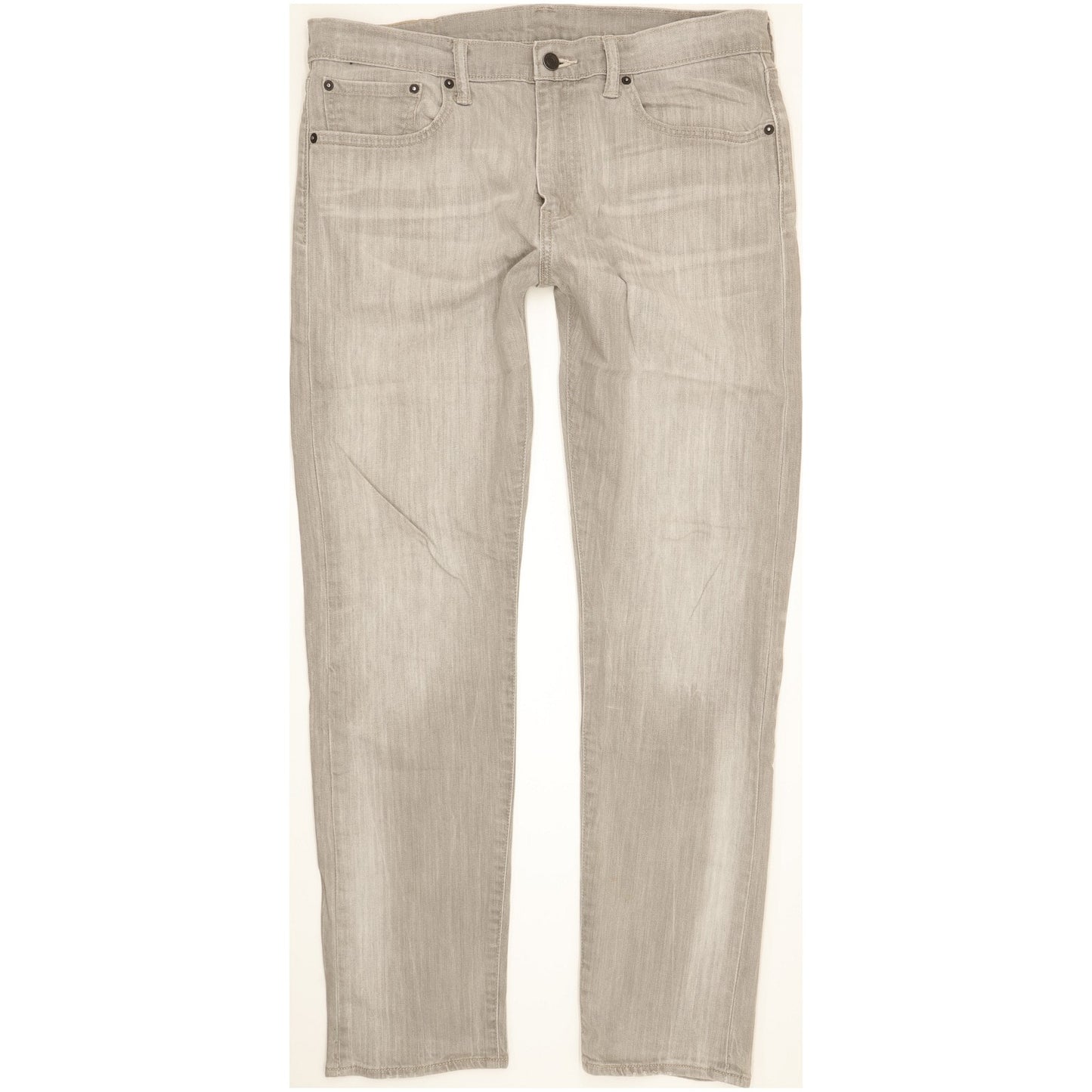 Levi's 508 Men Grey Tapered Regular Stretch Jeans W32 L31