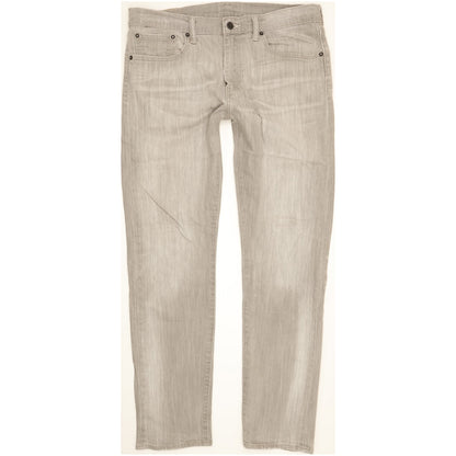 Levi's 508 Men Grey Tapered Regular Stretch Jeans W32 L31