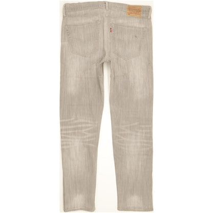 Levi's 508 Men Grey Tapered Regular Stretch Jeans W32 L31