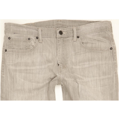 Levi's 508 Men Grey Tapered Regular Stretch Jeans W32 L31