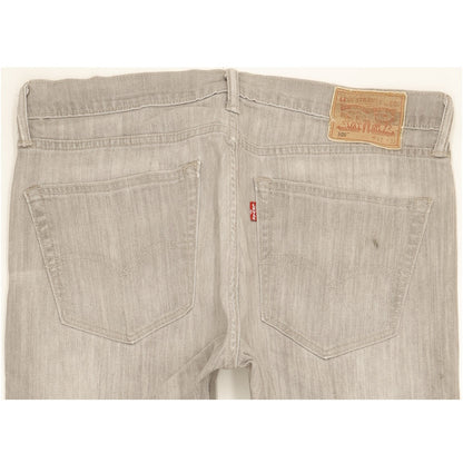 Levi's 508 Men Grey Tapered Regular Stretch Jeans W32 L31