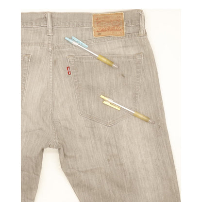 Levi's 508 Men Grey Tapered Regular Stretch Jeans W32 L31