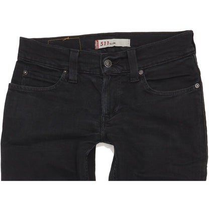 Levi's 511 Men Black Straight Slim Jeans W30 L31