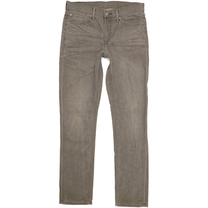 Levi's 511 Men Grey Straight Slim Stretch Jeans W32 L33