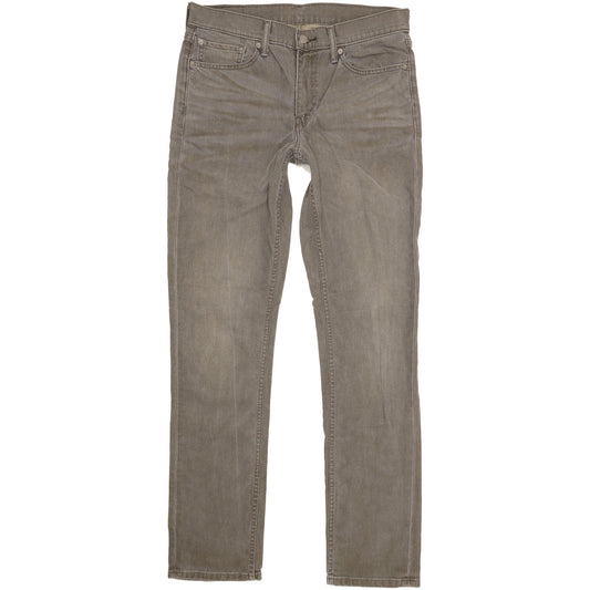 Levi's 511 Men Grey Straight Slim Stretch Jeans W32 L33