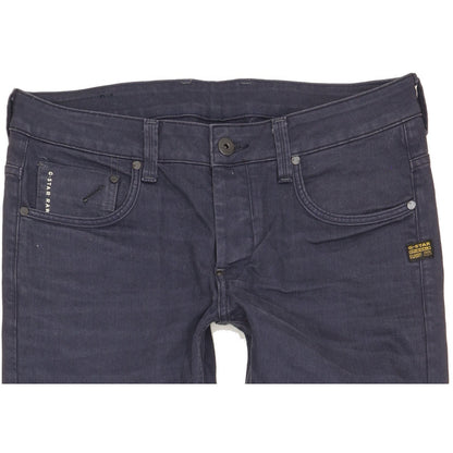 G-Star Attacc Men Navy Straight Regular Stretch Jeans W33 L32