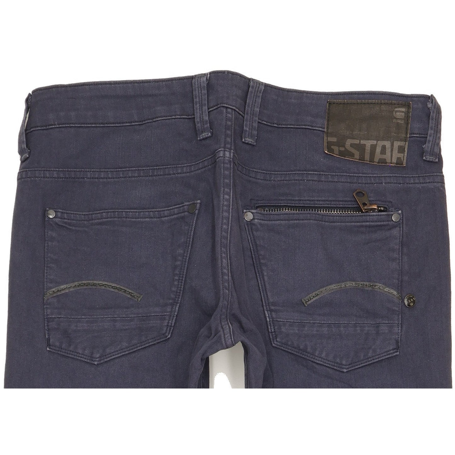 G-Star Attacc Men Navy Straight Regular Stretch Jeans W33 L32