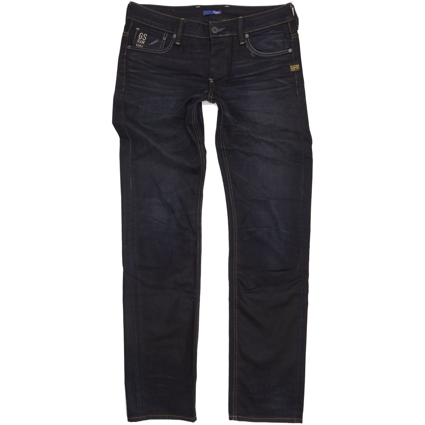 G-Star Men Navy Straight Regular Jeans W34 L35