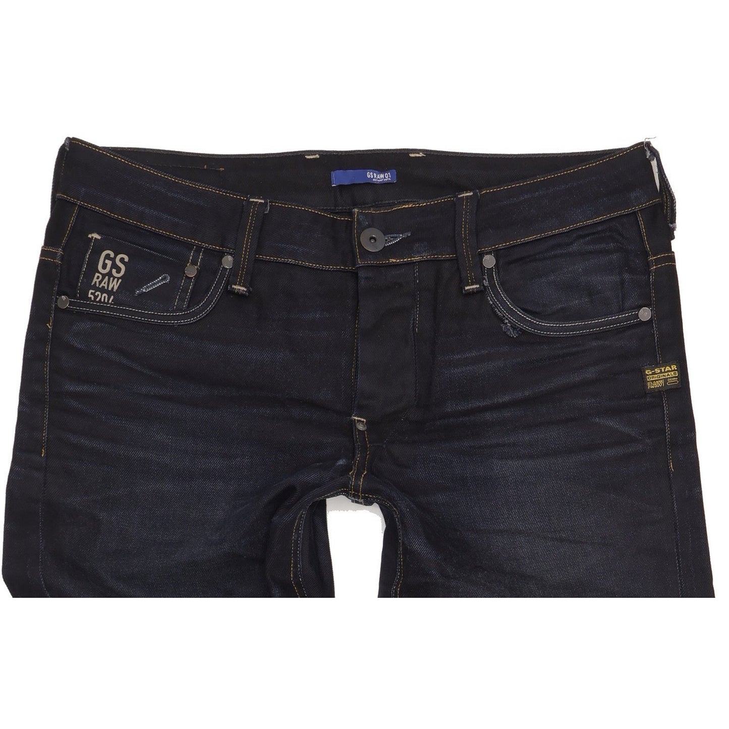 G-Star Men Navy Straight Regular Jeans W34 L35