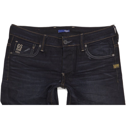 G-Star Men Navy Straight Regular Jeans W34 L35