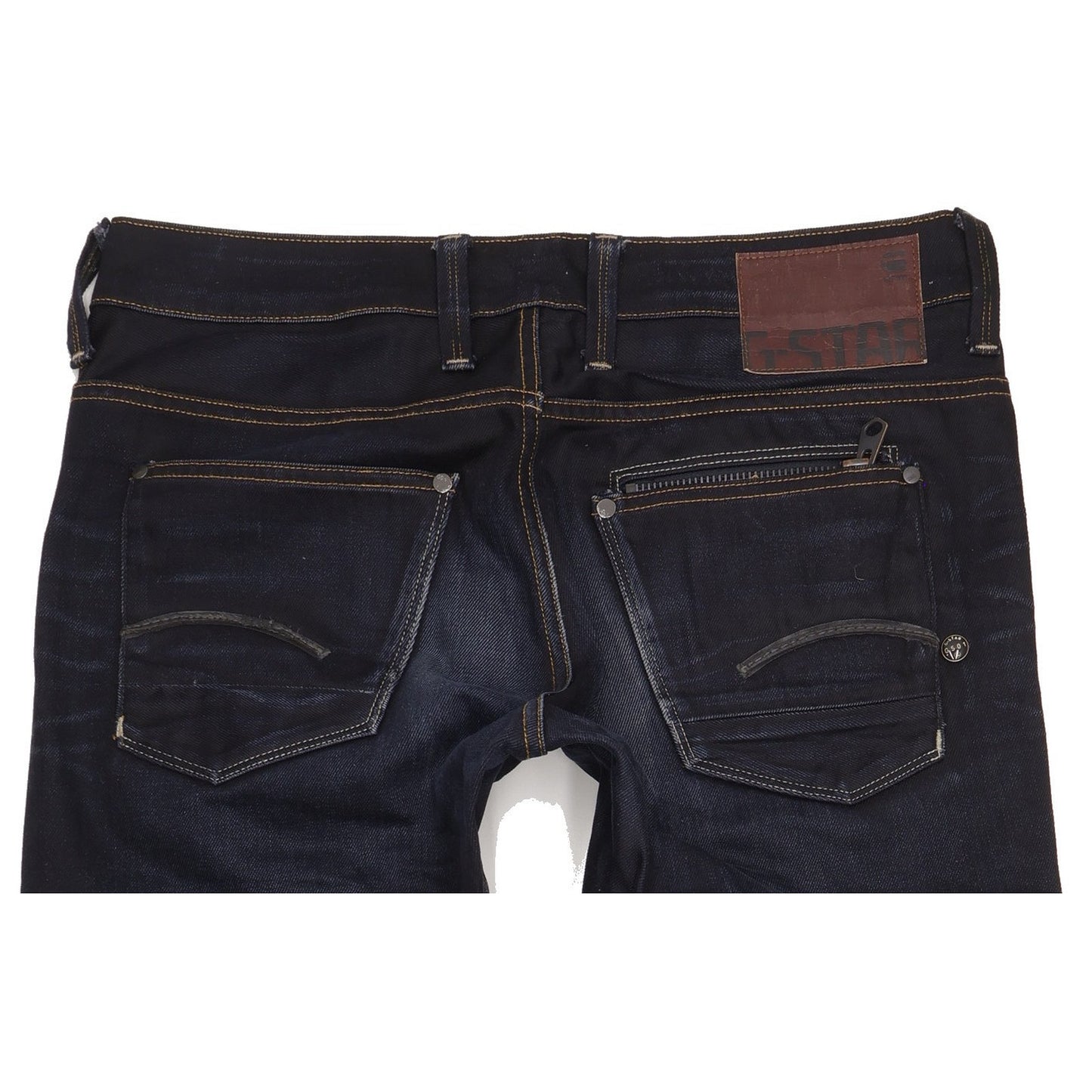 G-Star Men Navy Straight Regular Jeans W34 L35