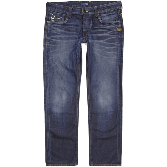 G-Star Men Blue Straight Regular Jeans W34 L30