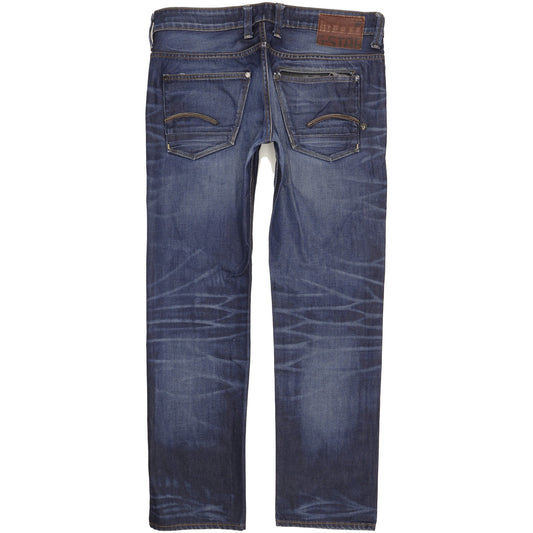 G-Star Men Blue Straight Regular Jeans W34 L30