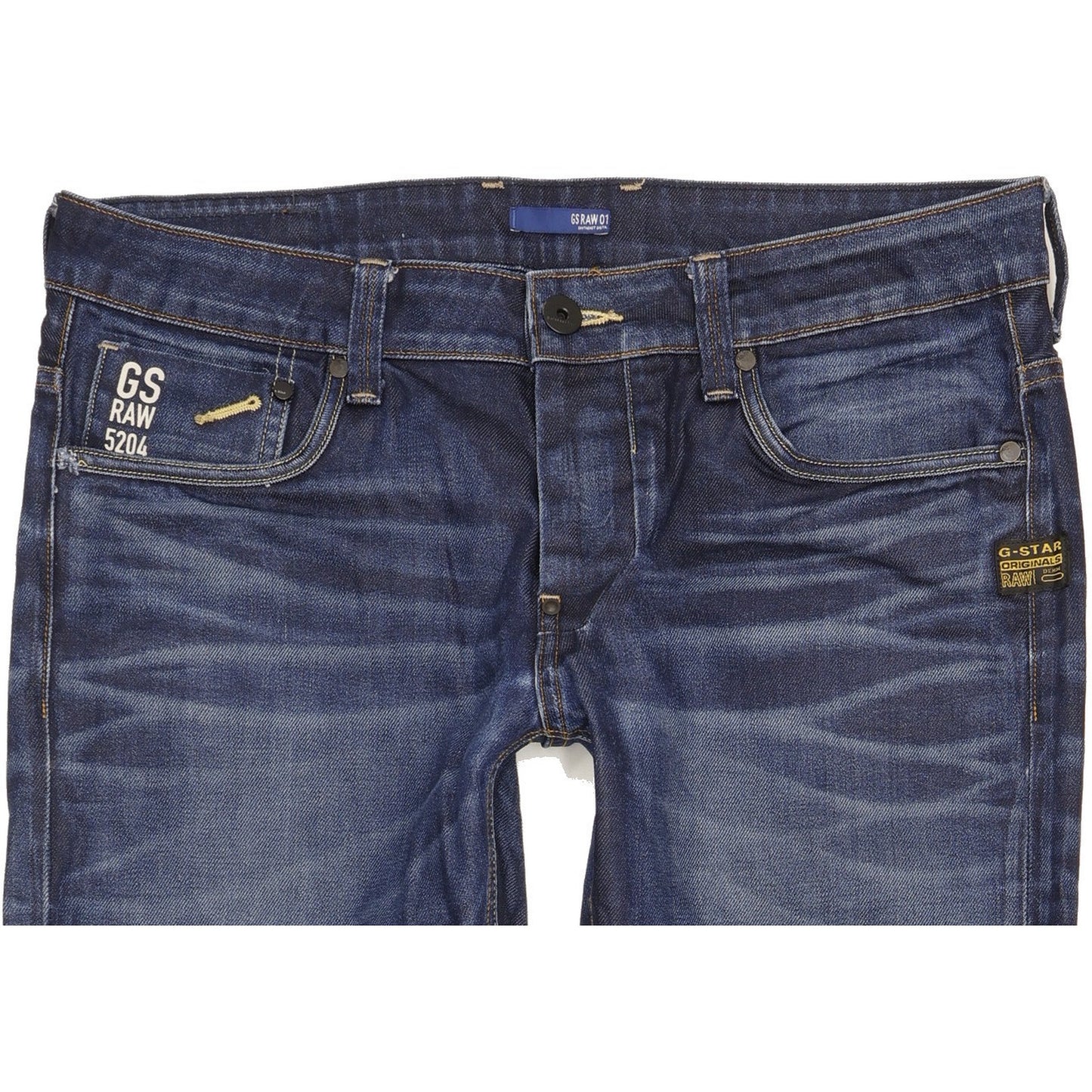 G-Star Men Blue Straight Regular Jeans W34 L30