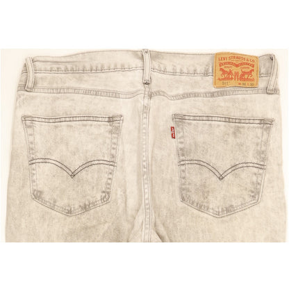 Levi's 511 Men Grey Straight Slim Stretch Jeans W36 L29