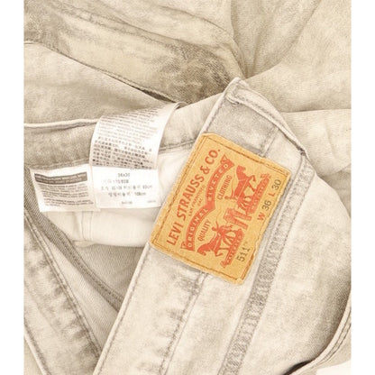Levi's 511 Men Grey Straight Slim Stretch Jeans W36 L29