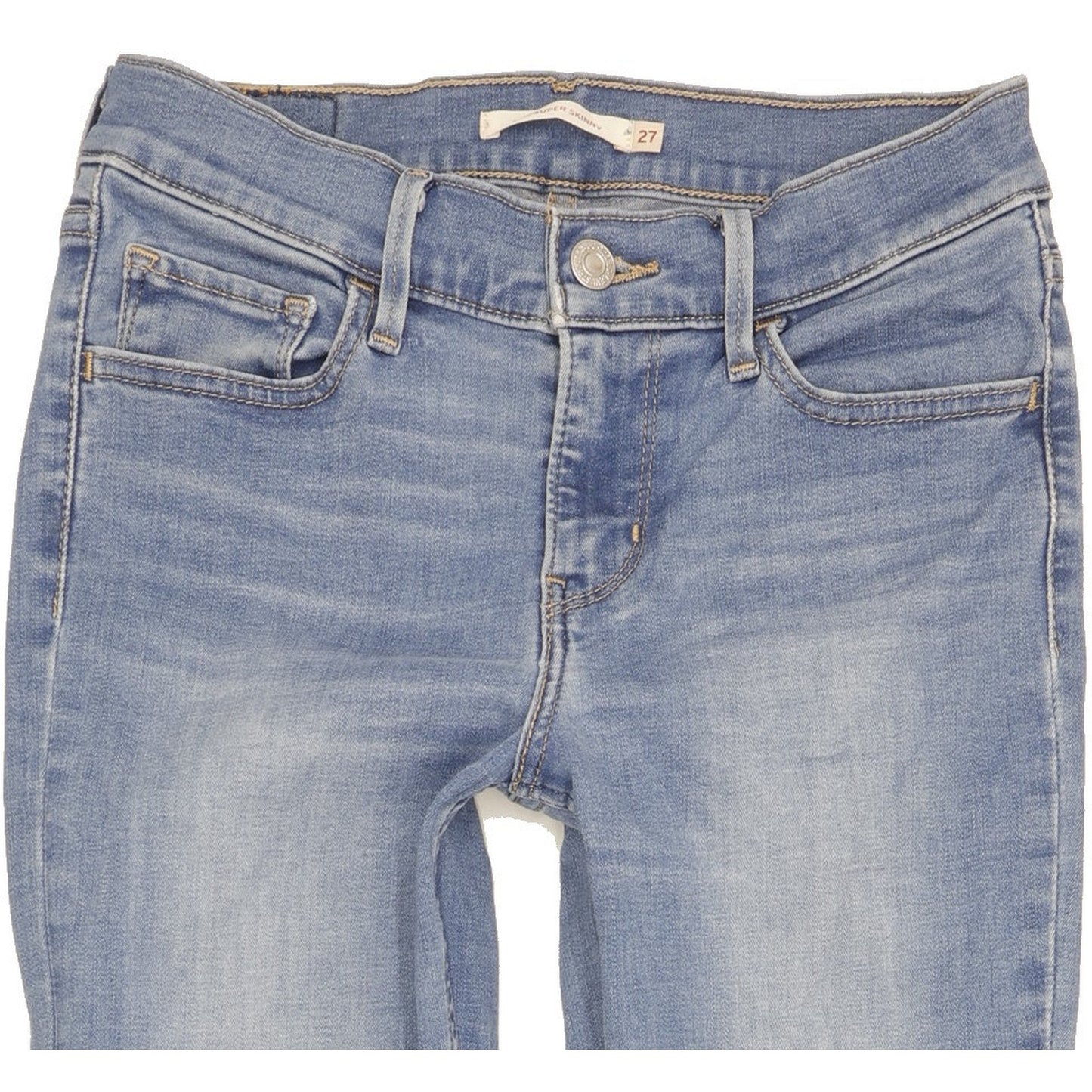 Levi's 710 Super Women Blue Skinny Slim Stretch Jeans W27 L33