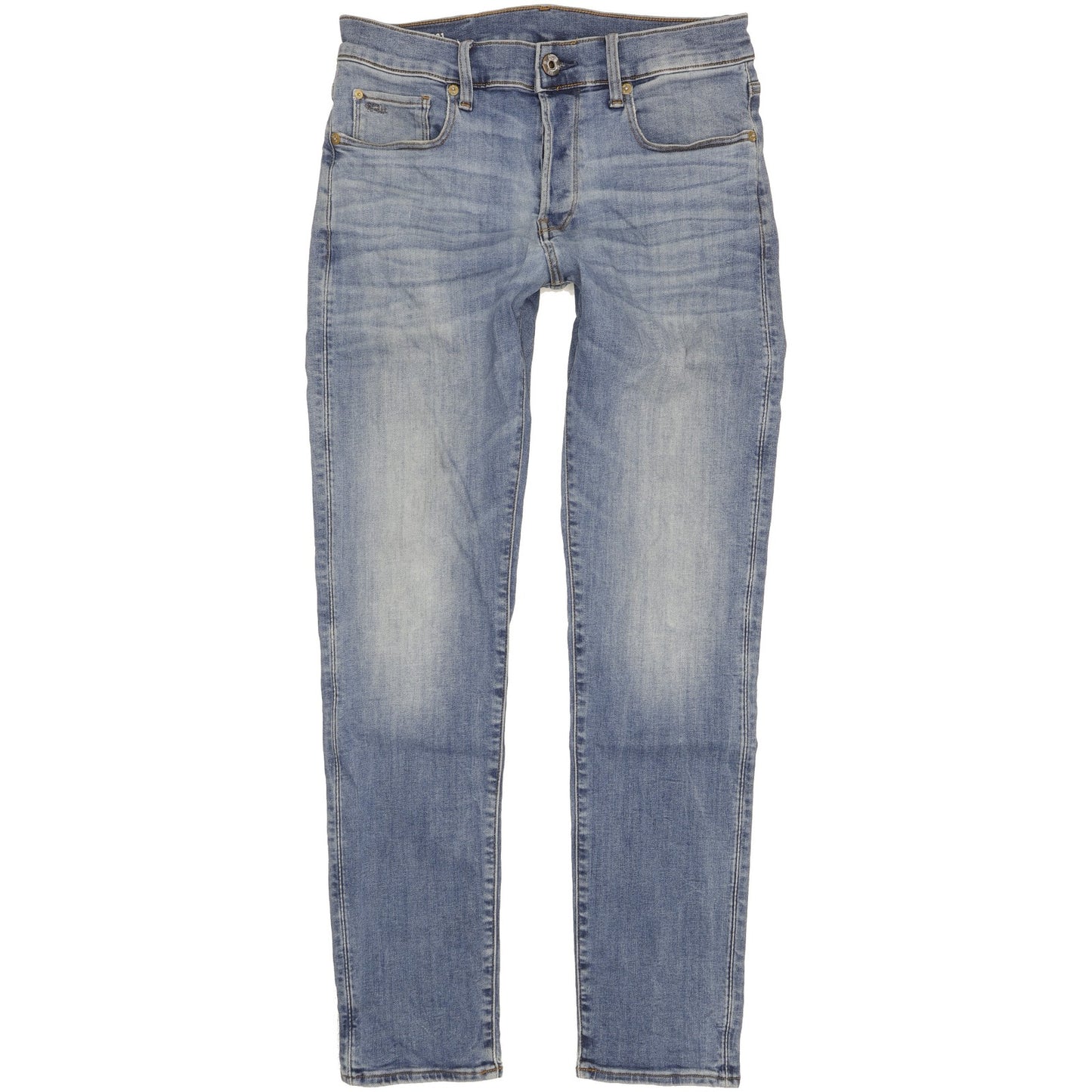 G-Star 3301 Men Blue Straight Slim Stretch Jeans W30 L31