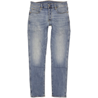 G-Star 3301 Men Blue Straight Slim Stretch Jeans W30 L31