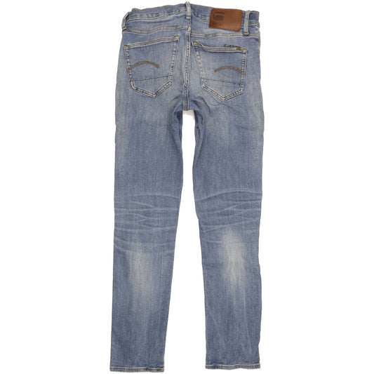 G-Star 3301 Men Blue Straight Slim Stretch Jeans W30 L31