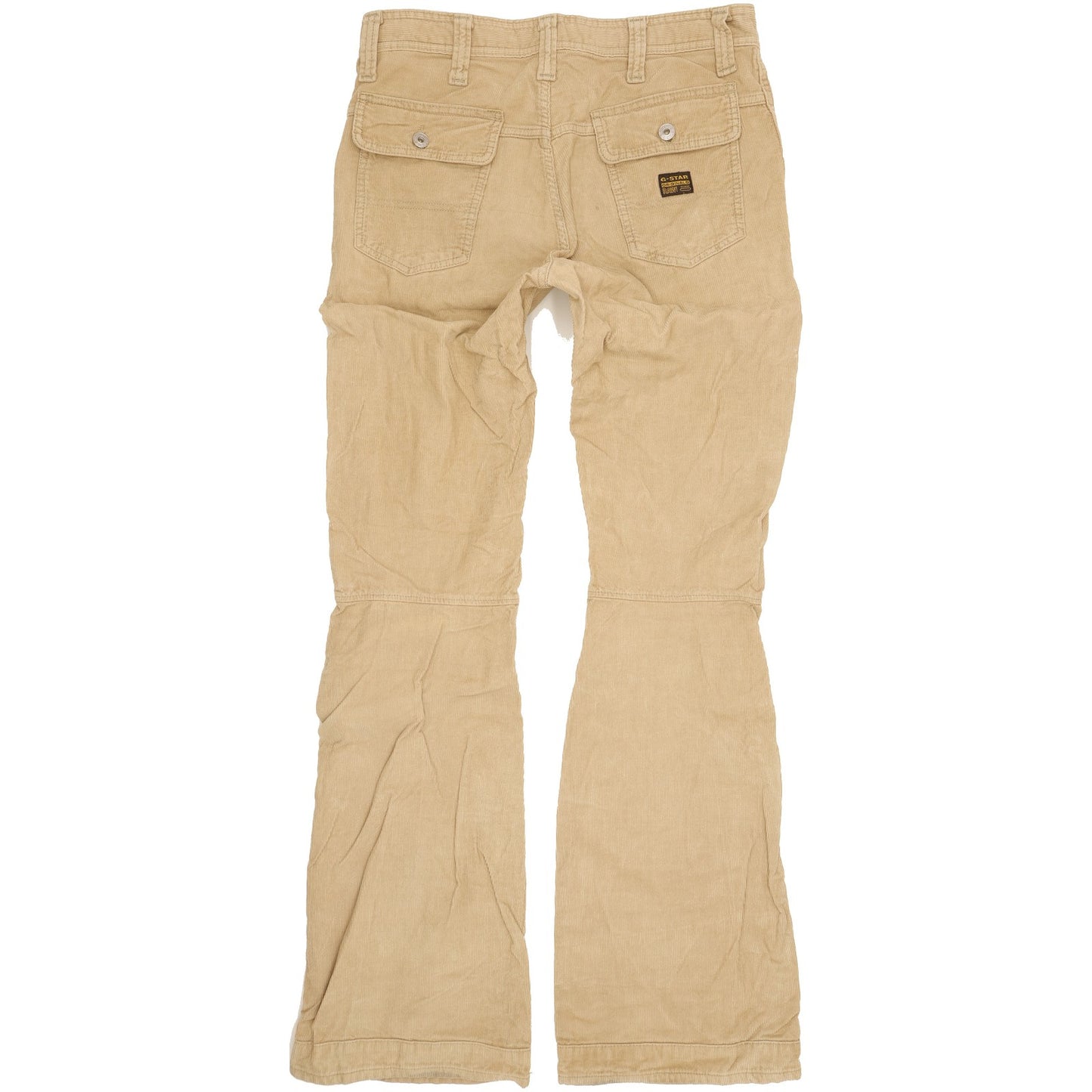 G-Star Comwood Men Beige Bootcut Regular Trousers W33 L35