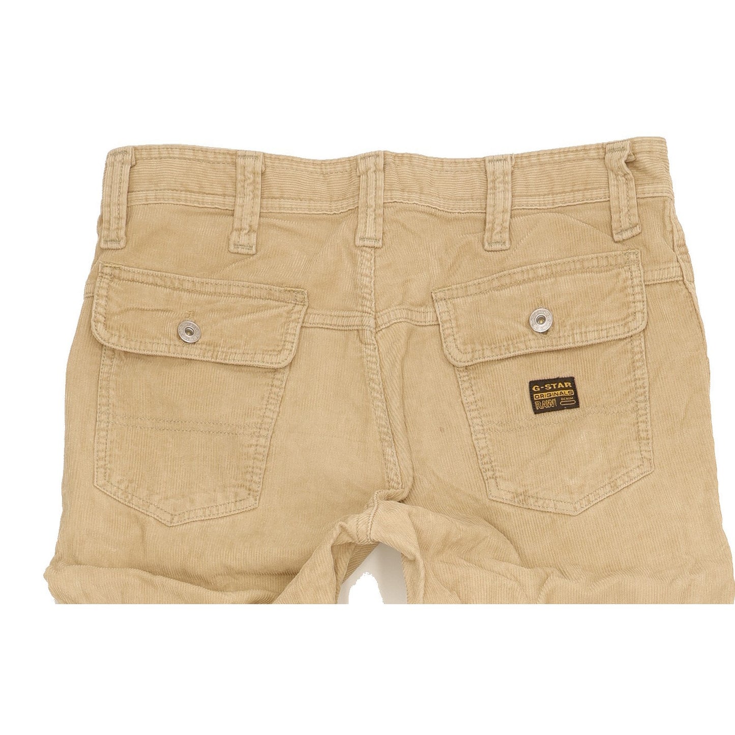 G-Star Comwood Men Beige Bootcut Regular Trousers W33 L35
