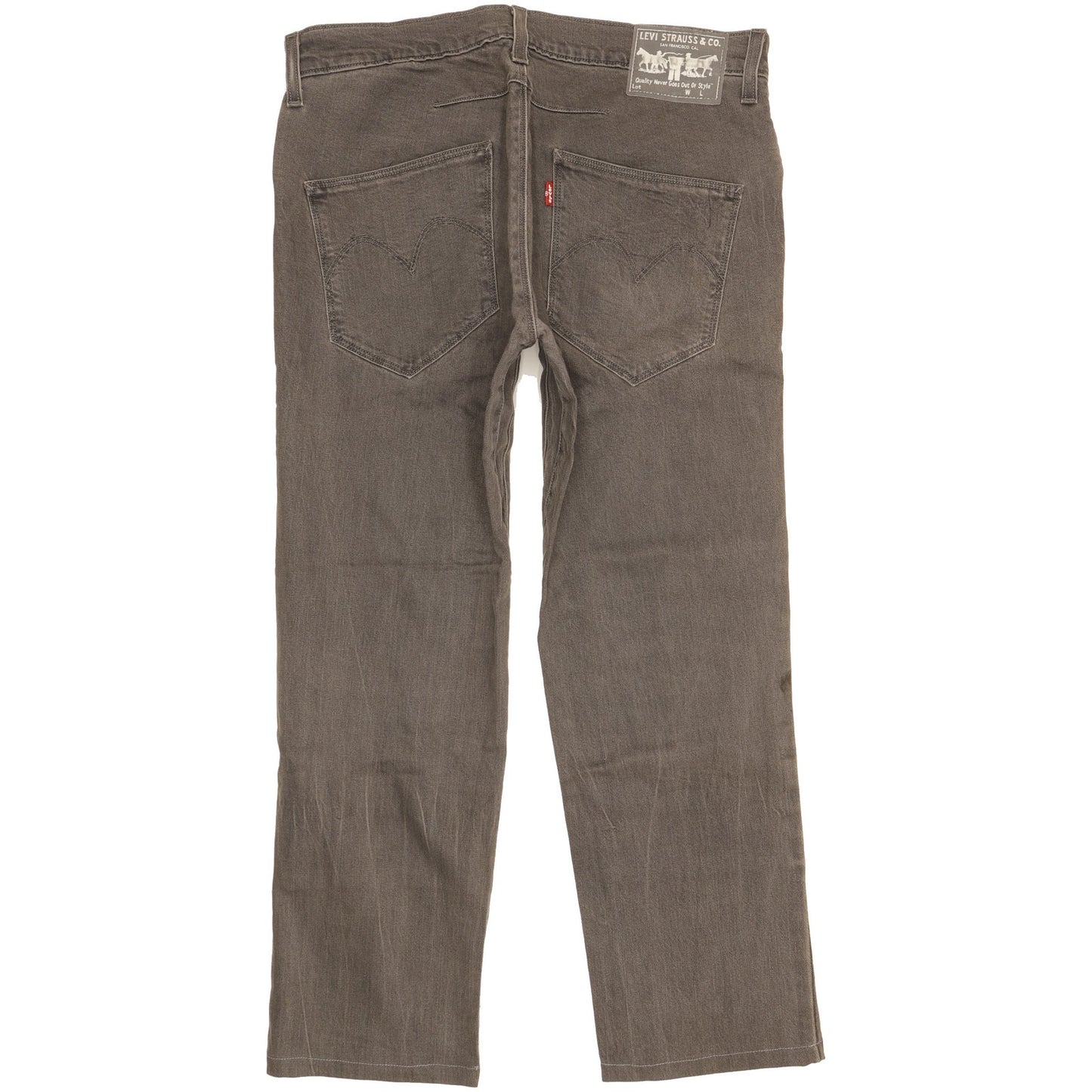 Levi's Men Grey Straight Regular Stretch Jeans W31 L26