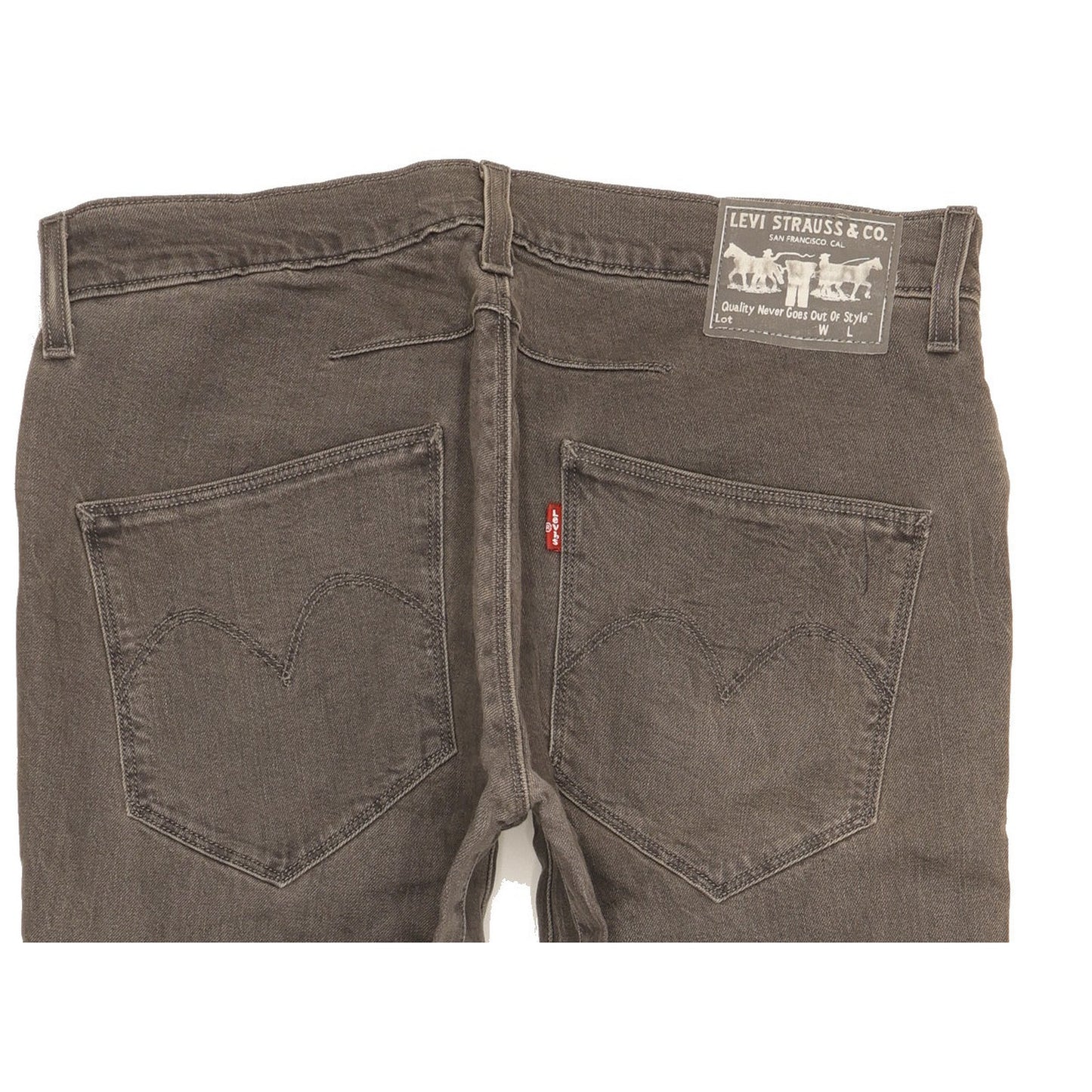 Levi's Men Grey Straight Regular Stretch Jeans W31 L26