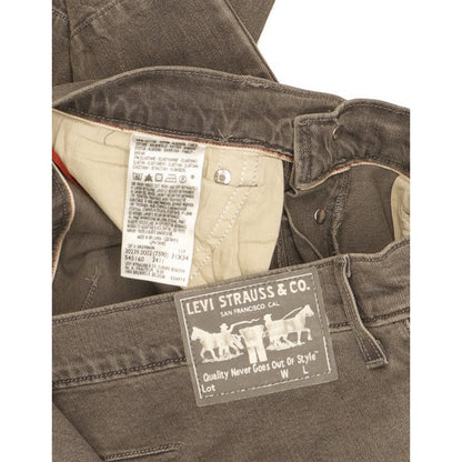 Levi's Men Grey Straight Regular Stretch Jeans W31 L26