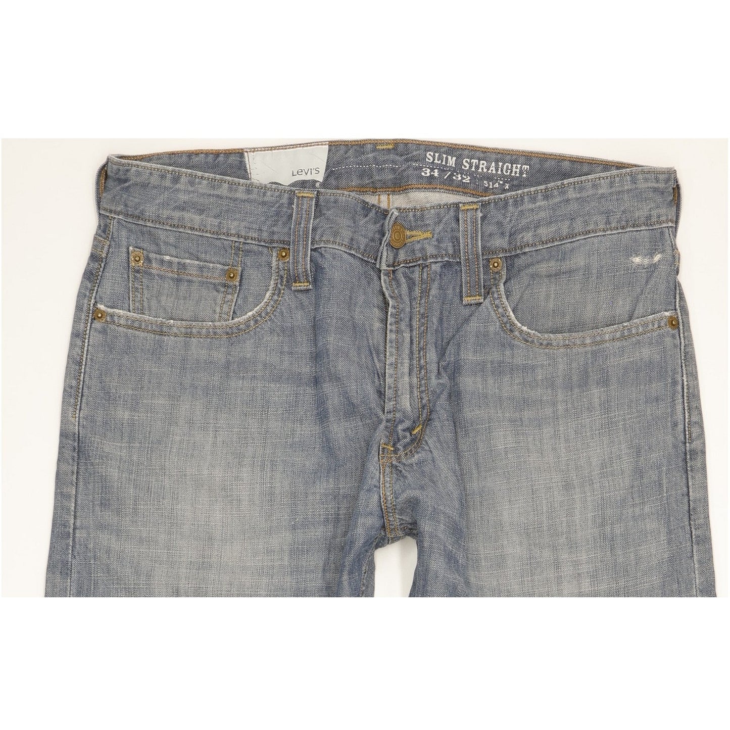 Levi's 514 Men Blue Straight Slim Jeans W34 L32