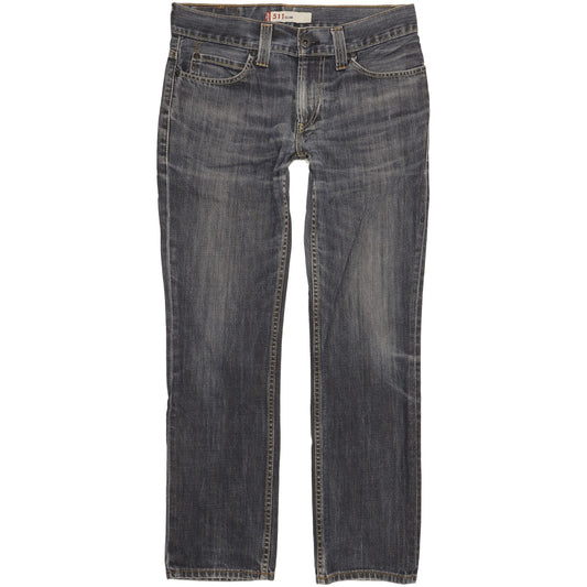 Levi's 511 Men Blue Straight Slim Jeans W34 L31