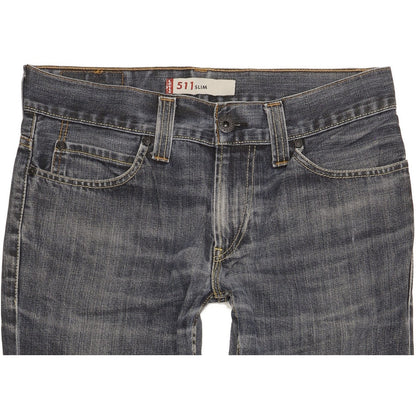 Levi's 511 Men Blue Straight Slim Jeans W34 L31