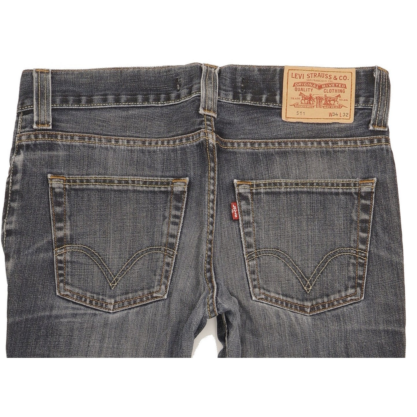 Levi's 511 Men Blue Straight Slim Jeans W34 L31