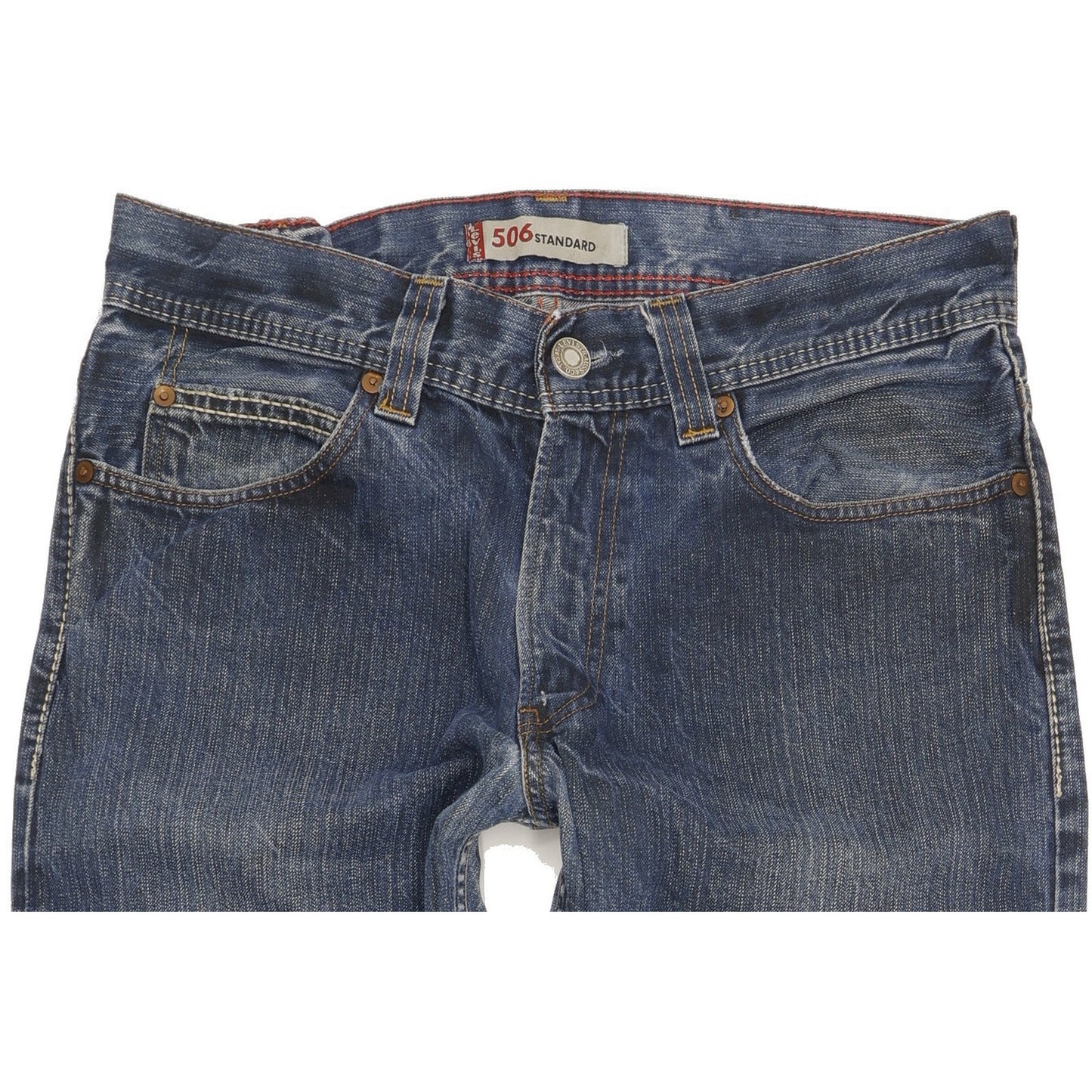Levi's 506 Men Blue Straight Regular Jeans W34 L31