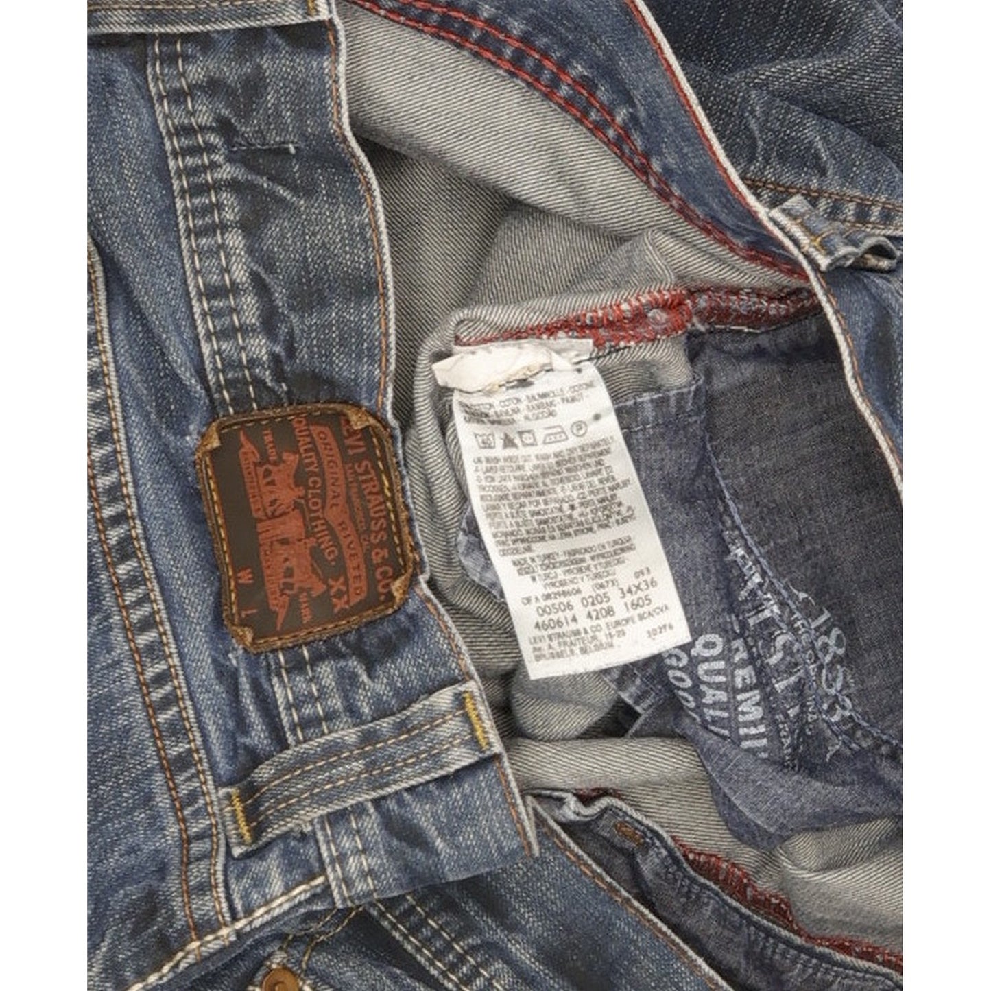 Levi's 506 Men Blue Straight Regular Jeans W34 L31