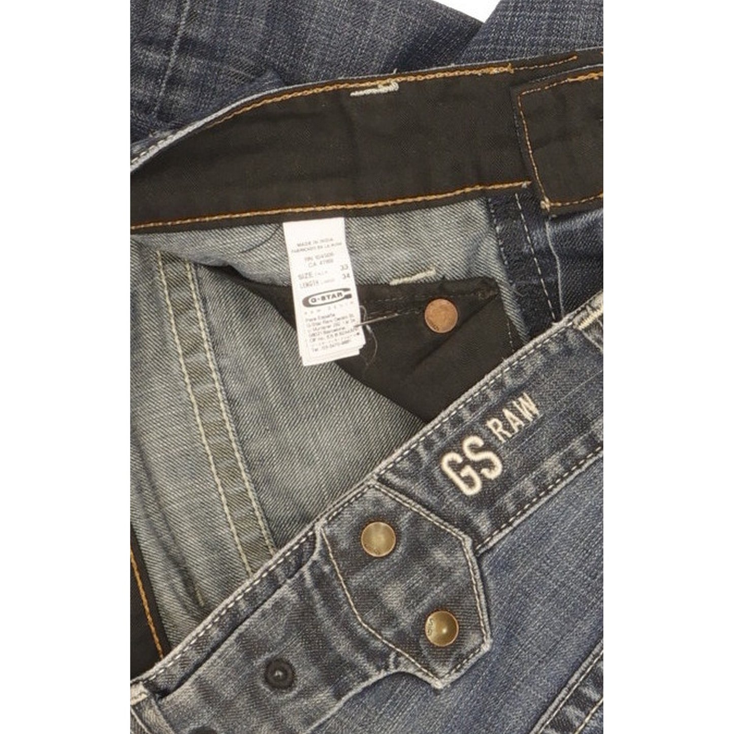 G-Star Radar Narrow Men Blue Straight Regular Jeans W33 L32