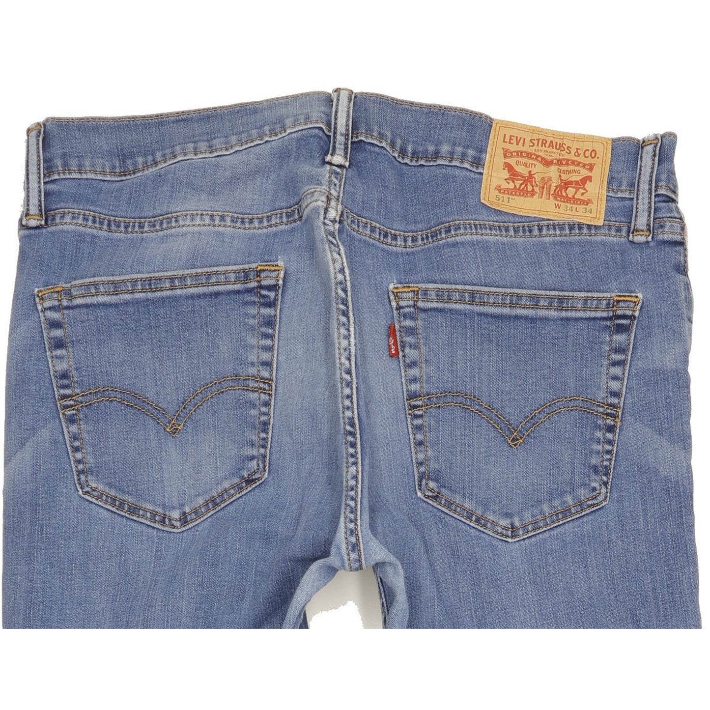 Levi's 511 Men Blue Straight Slim Jeans W34 L33