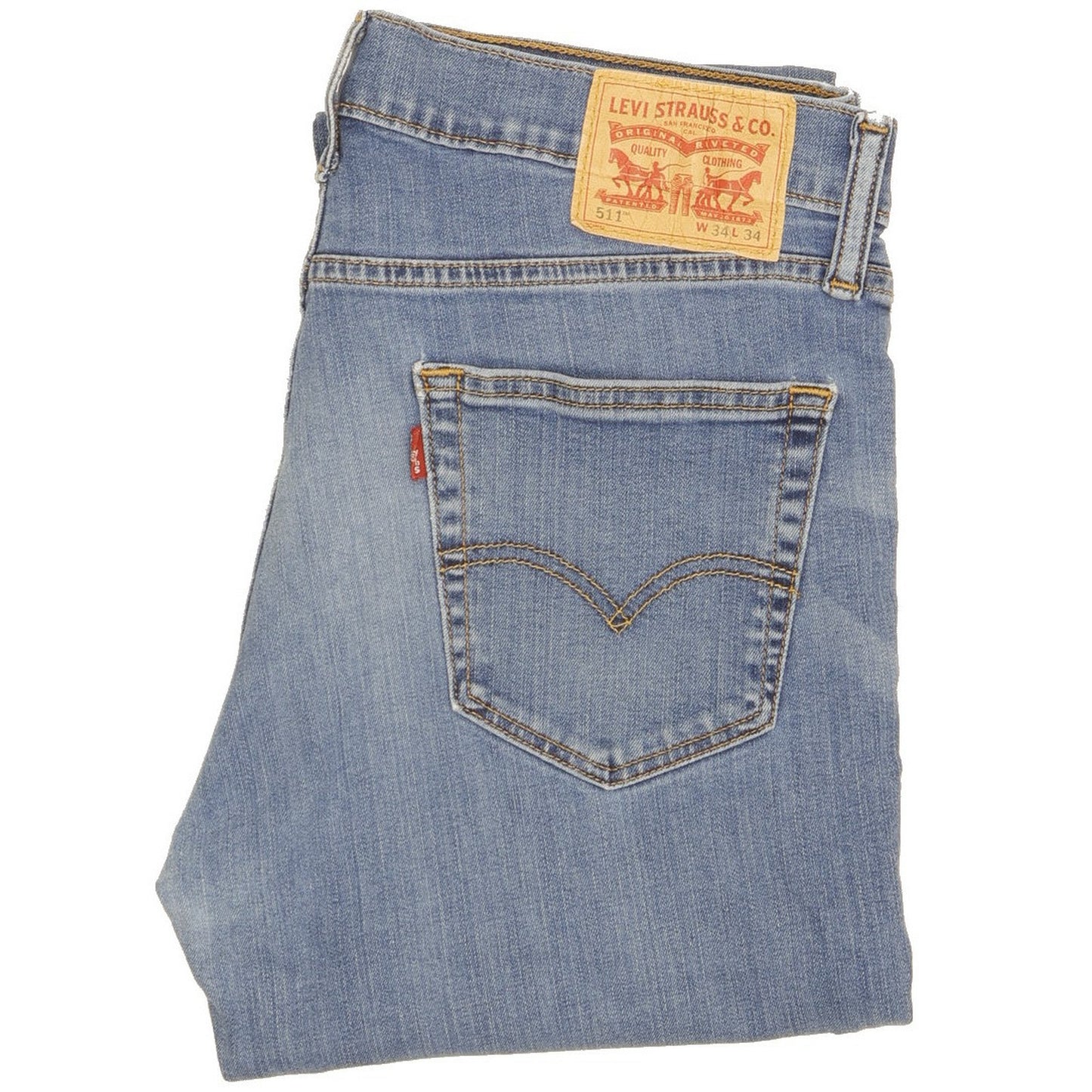 Levi's 511 Men Blue Straight Slim Jeans W34 L33