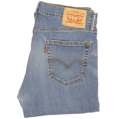 Levi's 511 Men Blue Straight Slim Jeans W34 L33