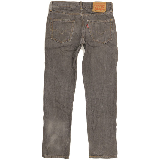 Levi's 511 Men Grey Straight Slim Jeans W30 L28