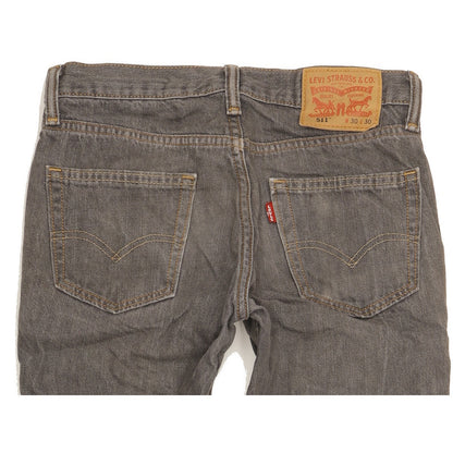 Levi's 511 Men Grey Straight Slim Jeans W30 L28