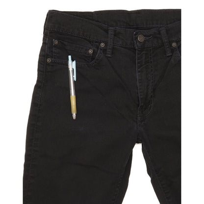 Levi's 511 Men Black Straight Slim Stretch Jeans W33 L31