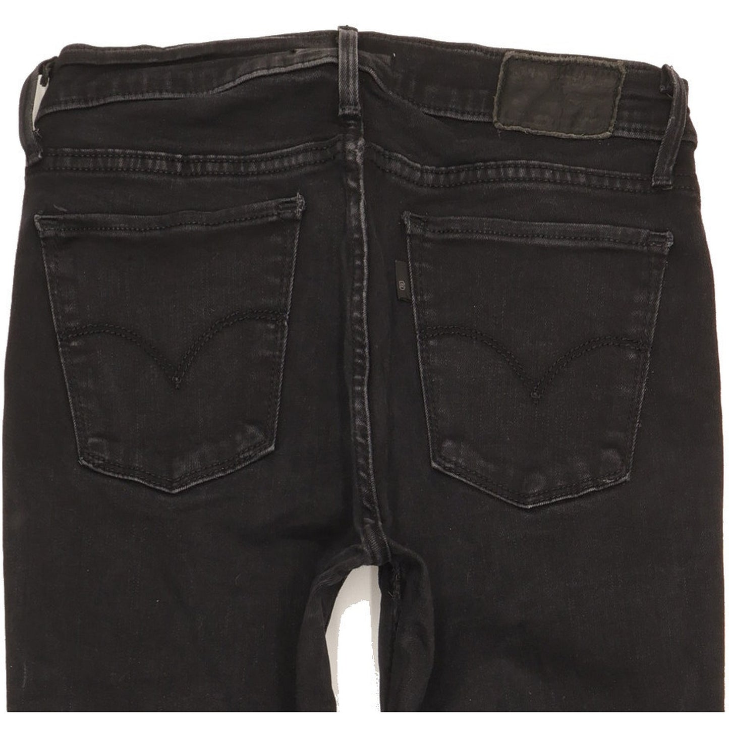 Levi's 710 Super Women Black Skinny Slim Stretch Jeans W27 L30