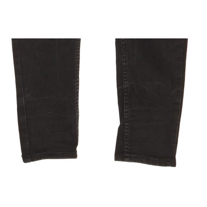 Levi's 710 Super Women Black Skinny Slim Stretch Jeans W27 L30